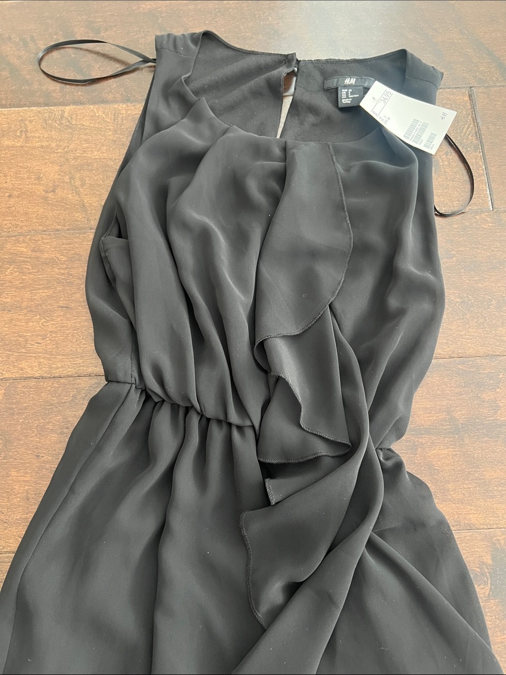 H&M Black Asymmetrical Ruffle Dress - Picture 3 of 4